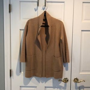 J Crew camel sweater blazer